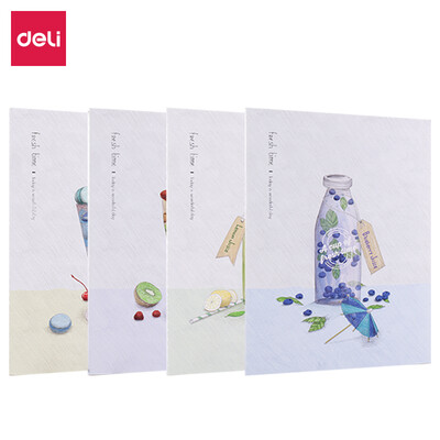 Deli deli 4 A540 page afternoon tea series stitching soft copybook notebook notebook FA540-4
Deli deli 4 A540 page afternoon tea series stitching soft copybook notebook notebook FA540-4