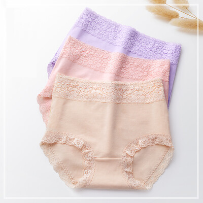 Dream time 4 strips ladies briefs cotton fabric lace mid-rise womens underwear 4247 gray skin shrimp light purple L
Dream time 4 strips ladies briefs cotton fabric lace mid-rise womens underwear 4247 gray skin shrimp light purple L