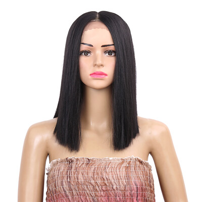 14inch Yaki Straight Lace Front Wigs High Temperature Fiber Middle Part Synthetic Wigs
14inch Yaki Straight Lace Front Wigs High Temperature Fiber Middle Part Synthetic Wigs