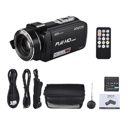 Andoer HDV-Z82 1080P Full HD 24MP Digital Video Camera Camcorder with 039X Wide Angle Macro Lens 3" LCD Touchscreen Remote Cont
Andoer HDV-Z82 1080P Full HD 24MP Digital Video Camera Camcorder with 039X Wide Angle Macro Lens 3" LCD Touchscreen Remote Cont