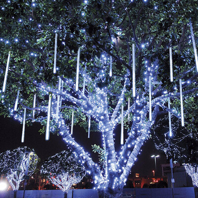 JULELYS 20CM 8 Meteor Shower Rain Tube Outdoor LED Christmas Lights Wedding Garden String Lights Decoration Holiday Lighting
JULELYS 20CM 8 Meteor Shower Rain Tube Outdoor LED Christmas Lights Wedding Garden String Lights Decoration Holiday Lighting