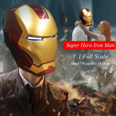 Super Hero Iron Man 11 Mark7 Wearable Helmet Full Scale Mask Replica for Festival Party Decoration Kids Toys
Super Hero Iron Man 11 Mark7 Wearable Helmet Full Scale Mask Replica for Festival Party Decoration Kids Toys