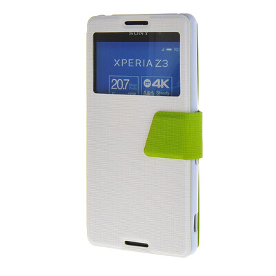 MOONCASE Xperia Z4 , Slim Window Design Leather Side Flip Bracket ЧЕХОЛ ДЛЯ Sony Xperia Z4 White Green
MOONCASE Xperia Z4 , Slim Window Design Leather Side Flip Bracket ЧЕХОЛ ДЛЯ Sony Xperia Z4 White Green