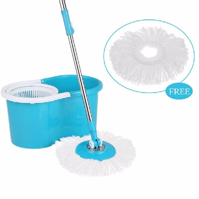 Green & Blue Stainless Steel 360°Rolling Magic Spin Mop & Bucket Set Rotating Easy-Wring Floor Mop W 2 Microfiber Mop Heads
Green & Blue Stainless Steel 360°Rolling Magic Spin Mop & Bucket Set Rotating Easy-Wring Floor Mop W 2 Microfiber Mop Heads