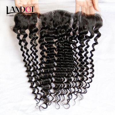 Brazilian Curly Lace Frontal Closure Ear to Ear Size 13x4 inch Brazilian Virgin Human Hair Lace Closures Deep Curly Natural Color
Brazilian Curly Lace Frontal Closure Ear to Ear Size 13x4 inch Brazilian Virgin Human Hair Lace Closures Deep Curly Natural Color
