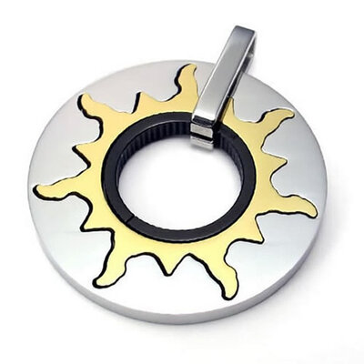 Hpolw New Design Men's Jewelry Polished Stainless Steel Silver&Gold Tone Round Mini Sun Totem Pendant Necklace
Hpolw New Design Men's Jewelry Polished Stainless Steel Silver&Gold Tone Round Mini Sun Totem Pendant Necklace