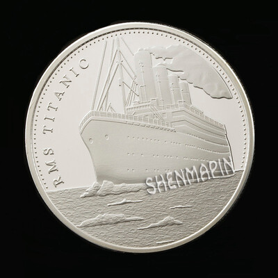 Titanic sailing commemorative coin British Titanic love souvenir art collection gold bars gold-plated silver plating
Titanic sailing commemorative coin British Titanic love souvenir art collection gold bars gold-plated silver plating