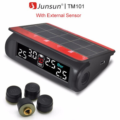 Junsun Car TPMS Tire Pressure Monitoring System Solar Charging VA HD Digital LCD Display Auto Alarm System Wireless With Sensor
Junsun Car TPMS Tire Pressure Monitoring System Solar Charging VA HD Digital LCD Display Auto Alarm System Wireless With Sensor