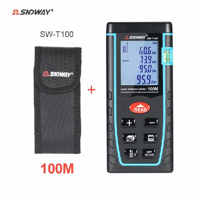 Romacci 100m Mini Handheld LCD Digital Laser Distance Meter Range Finder Distance Area Volume Measurement 30 Groups Data Storage
Romacci 100m Mini Handheld LCD Digital Laser Distance Meter Range Finder Distance Area Volume Measurement 30 Groups Data Storage