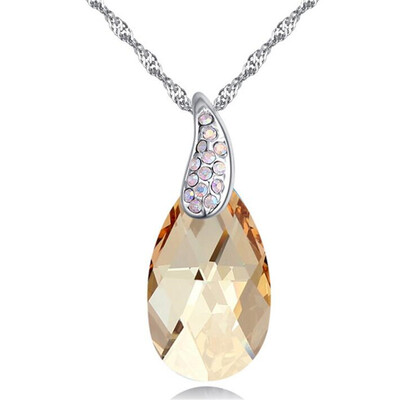 High Quality Water Drop Pendant Women Jewelry Blue Crystal from Austrian Necklace White Gold Plated Fashion Gift 27255
High Quality Water Drop Pendant Women Jewelry Blue Crystal from Austrian Necklace White Gold Plated Fashion Gift 27255