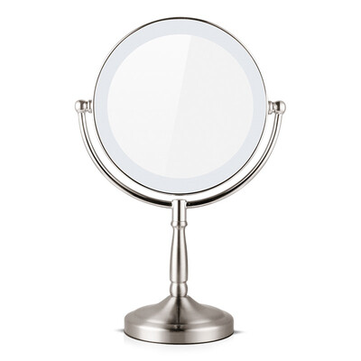 MECOR 7-inch LED light mirror metal stainless steel wire drawing adjustable brightness double-sided desk lamp can enlarge the gift mirror 0076
MECOR 7-inch LED light mirror metal stainless steel wire drawing adjustable brightness double-sided desk lamp can enlarge the gift mirror 0076