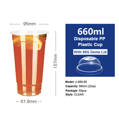 OTOR 360460500660ml Disposable Plastic Cups with Dome & Flat Lids for Juice Tea Milk Iced Coffee Bubble Boba Smoothie 50pcs
OTOR 360460500660ml Disposable Plastic Cups with Dome & Flat Lids for Juice Tea Milk Iced Coffee Bubble Boba Smoothie 50pcs