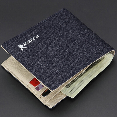 Playboy playboy wallet mens short section youth mens wallet student canvas wallet tide Korean version of the youth ticket holder creative wallet thin PAA7523-
Playboy playboy wallet mens short section youth mens wallet student canvas wallet tide Korean version of the youth ticket holder creative wallet thin PAA7523-