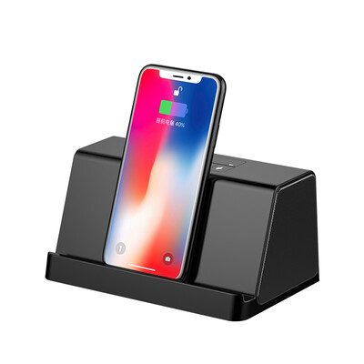 DAMIX M6 Dual Speaker Bluetooth Speaker QI Wireless Fast Charge Mini Portable Subwoofer Wireless Card Audio Phone Car Computer Speaker Black 
DAMIX M6 Dual Speaker Bluetooth Speaker QI Wireless Fast Charge Mini Portable Subwoofer Wireless Card Audio Phone Car Computer Speaker Black