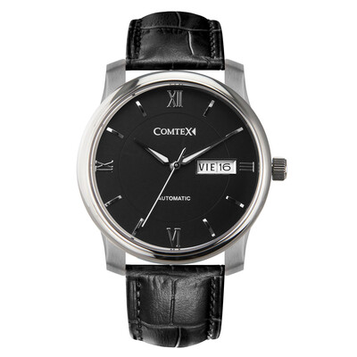 Comtex Men's Automatic Mechanical Watch 40M Waterproof Gold Dial with Leather Strap Sapphire Crystal Round Large Dial S6361G-3
Comtex Men's Automatic Mechanical Watch 40M Waterproof Gold Dial with Leather Strap Sapphire Crystal Round Large Dial S6361G-3