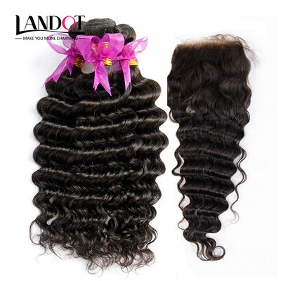 8A Peruvian Virgin Hair Deep Wave With Closure 3 Bundles Peruvian Deep Curly Human Hair Weave And Lace Closure 4 Pcs Natural Black
8A Peruvian Virgin Hair Deep Wave With Closure 3 Bundles Peruvian Deep Curly Human Hair Weave And Lace Closure 4 Pcs Natural Black