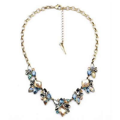 Aiyaya Multicolor&Multishape Crystal Waterdrop American And Europen Style Statement Necklace Chain
Aiyaya Multicolor&Multishape Crystal Waterdrop American And Europen Style Statement Necklace Chain