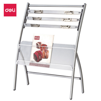 Deli deli four-layer aluminum alloy clip newspaper rack newspaper rack magazine display rack 635270820mm 9301
Deli deli four-layer aluminum alloy clip newspaper rack newspaper rack magazine display rack 635270820mm 9301