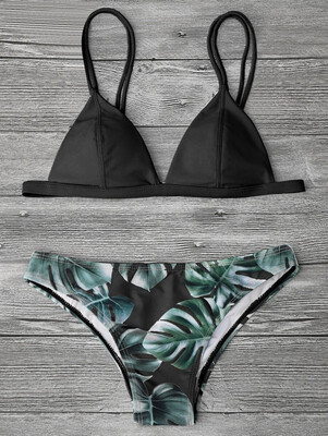 Fashion Women Sexy Bikini Leaf Printed Two Piece Bikini Summer Beach Swimsuit Bathing Suit Swimwear
Fashion Women Sexy Bikini Leaf Printed Two Piece Bikini Summer Beach Swimsuit Bathing Suit Swimwear