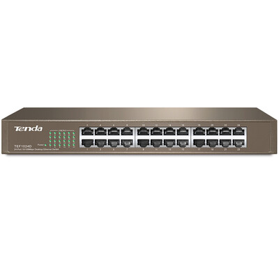 Tenda Tenda TEF1024D 24-port 100-mei desktop switch steel shell rack-type enterprise engineering network dedicated splitter 
Tenda Tenda TEF1024D 24-port 100-mei desktop switch steel shell rack-type enterprise engineering network dedicated splitter