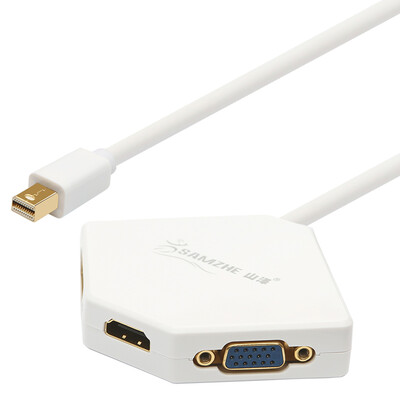 Shanze SAMZHE FM-808 Mini DP to VGA HDMI DVI converter three-in-one lightning interface TV projector conversion line 025 meters white
Shanze SAMZHE FM-808 Mini DP to VGA HDMI DVI converter three-in-one lightning interface TV projector conversion line 025 meters white