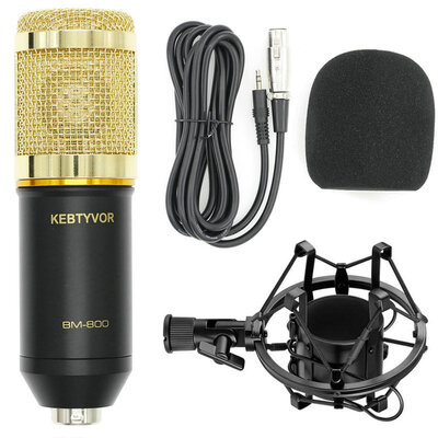 Professional Condenser Microphone Mic Studio Sound Recording Dynamic Record BM800 Two Colors
Professional Condenser Microphone Mic Studio Sound Recording Dynamic Record BM800 Two Colors