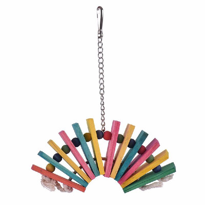 Colorful Parrot Chew Bite Climb Toy Wooden Ladder Ferris Wheel Hanging Toys Bird Cage Accessories for Parakeet Budgie Macaw Cockat
Colorful Parrot Chew Bite Climb Toy Wooden Ladder Ferris Wheel Hanging Toys Bird Cage Accessories for Parakeet Budgie Macaw Cockat