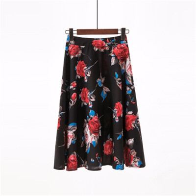 High Waist Floral Print Women Elegant Skirts Elastic Waist Summer Skirt Casual Party Faldas Mujer Saias
High Waist Floral Print Women Elegant Skirts Elastic Waist Summer Skirt Casual Party Faldas Mujer Saias