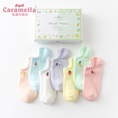 Caramella socks ladies Japanese low to help shallow mouth embroidery socks Korea fresh solid color cotton socks 513587 fruit embroidery code
Caramella socks ladies Japanese low to help shallow mouth embroidery socks Korea fresh solid color cotton socks 513587 fruit embroidery code