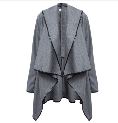 Autumn Winter Trench Coat Women Irregular Collar Lapel Side Zipper Woolen Coat Women Loose Sweater Outwear Plus Size -4XL
Autumn Winter Trench Coat Women Irregular Collar Lapel Side Zipper Woolen Coat Women Loose Sweater Outwear Plus Size -4XL