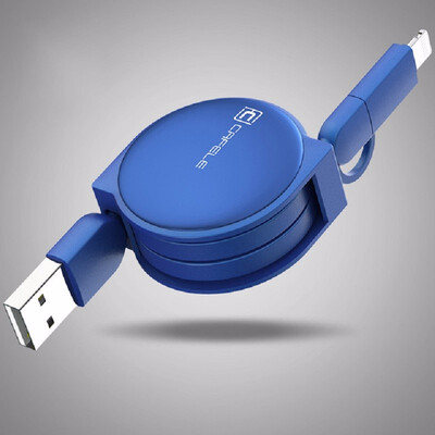 CAFELE 100cm 2 in 1 Retractable USB Fast Charging Cable 8 Pin for iPhone 5s 6s 7 Plus with Micro USB Cable
CAFELE 100cm 2 in 1 Retractable USB Fast Charging Cable 8 Pin for iPhone 5s 6s 7 Plus with Micro USB Cable