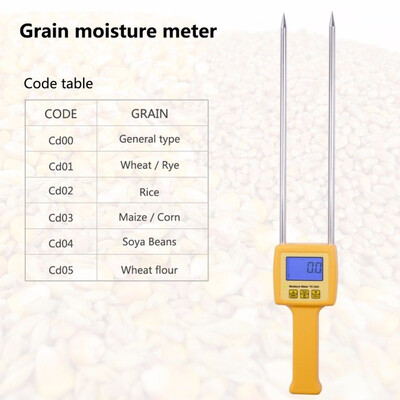 Digital moisture meter Portable Grain Moisture Meter TK100S use for Corn Wheat Rice Bean Wheat Flour
Digital moisture meter Portable Grain Moisture Meter TK100S use for Corn Wheat Rice Bean Wheat Flour