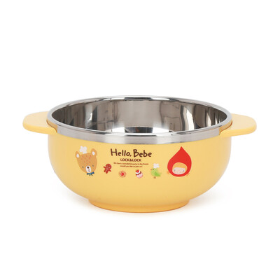 LOCK&LOCK HelloBeBe Childrens Bowl Imported Stainless Steel Cutlery Cartoon Soup Bowl Baby Rice Bowl Double Ear Bowl 270ml
LOCK&LOCK HelloBeBe Childrens Bowl Imported Stainless Steel Cutlery Cartoon Soup Bowl Baby Rice Bowl Double Ear Bowl 270ml