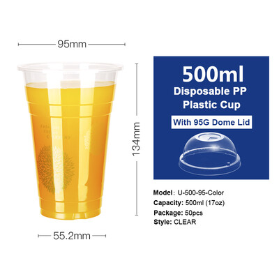 OTOR 360460500660ml Disposable Plastic Cups with Dome & Flat Lids for Juice Tea Milk Iced Coffee Bubble Boba Smoothie 50pcs
OTOR 360460500660ml Disposable Plastic Cups with Dome & Flat Lids for Juice Tea Milk Iced Coffee Bubble Boba Smoothie 50pcs