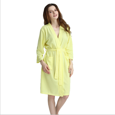 Spring&Summer New Lattice Ma&39am Pajamas Robe Waffle Fabric Perspiration Moisture Absorption Bath Robe
Spring&Summer New Lattice Ma&39am Pajamas Robe Waffle Fabric Perspiration Moisture Absorption Bath Robe