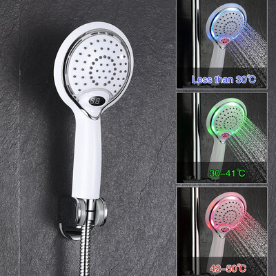 Free shipping ABS Plastic Led handheld Shower Head with Temperature Digital Display 3 Colors Change Water Powered
Free shipping ABS Plastic Led handheld Shower Head with Temperature Digital Display 3 Colors Change Water Powered