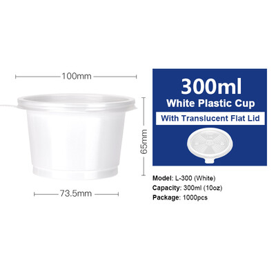 OTOR Ice Cream Bowl Disposable Plastic Cup Bowl with Lid Take Away Food Container for Dessert Fast food Bento Soup 300ml250ml
OTOR Ice Cream Bowl Disposable Plastic Cup Bowl with Lid Take Away Food Container for Dessert Fast food Bento Soup 300ml250ml