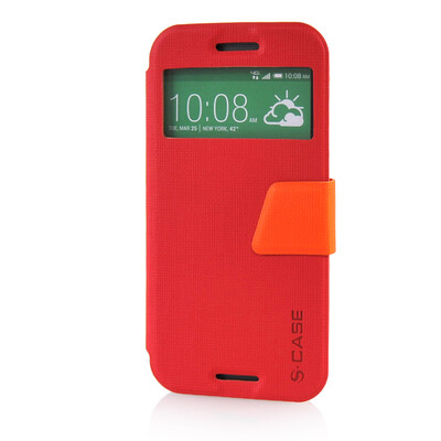 MOONCASE View Window Leather Side Flip Pouch Ultra Slim Shell Back Case Cover for HTC One M8 Red
MOONCASE View Window Leather Side Flip Pouch Ultra Slim Shell Back Case Cover for HTC One M8 Red