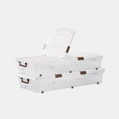 FOOJO bed bottom storage box 54L 2 only clothes quilt bed storage box transparent sliding cover double door
FOOJO bed bottom storage box 54L 2 only clothes quilt bed storage box transparent sliding cover double door