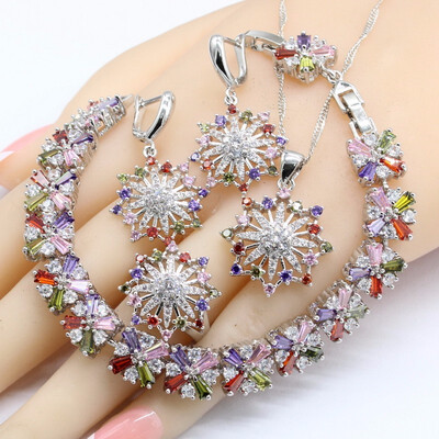 Multi Color Topaz 925 Silver Jewelry Sets For Women 2018 New Earrings Bracelet Rings Necklace Pendant
Multi Color Topaz 925 Silver Jewelry Sets For Women 2018 New Earrings Bracelet Rings Necklace Pendant
