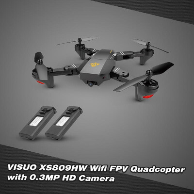 VISUO XS809W Wifi FPV 03MP Camera Foldable 24G 6-Axis Gyro Selfie Drone RC Quadcopter G-Sensor RTF
VISUO XS809W Wifi FPV 03MP Camera Foldable 24G 6-Axis Gyro Selfie Drone RC Quadcopter G-Sensor RTF