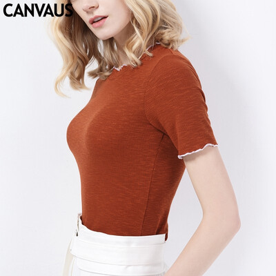 CANVAUS New Summer Women Solid Slim Simple Round Collar Casual Office Lady Short Sleeve T Shirt Undershirt Tops KS92A 
CANVAUS New Summer Women Solid Slim Simple Round Collar Casual Office Lady Short Sleeve T Shirt Undershirt Tops KS92A