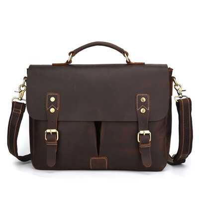 Genuine Crazy Horse Leather Briefcase Men Shoulder Bag vintage Handbag Cowhide Crossbody Tote Business Casual Man Travel Bags
Genuine Crazy Horse Leather Briefcase Men Shoulder Bag vintage Handbag Cowhide Crossbody Tote Business Casual Man Travel Bags