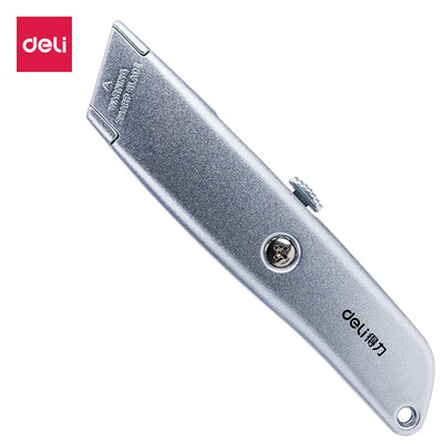 Deli zinc alloy T-blade utility knife decoration tool knife for cutting plastic wallpaper etc Silver 2100
Deli zinc alloy T-blade utility knife decoration tool knife for cutting plastic wallpaper etc Silver 2100