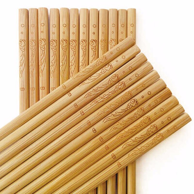 Cntomlv 5Pairs Bamboo Wood Chopsticks Durable Chinese Style Wooden Dinnerware Flower Anti-skid Non-slip Hight Quality
Cntomlv 5Pairs Bamboo Wood Chopsticks Durable Chinese Style Wooden Dinnerware Flower Anti-skid Non-slip Hight Quality