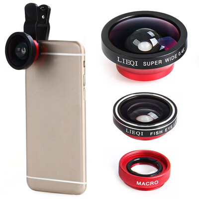 LIEQI LQ - 003 Mobile Phone 3 in 1 Fish Eye Macro 04X Super Wide Angle Clip-on Lens Detachable lens 140 degree wide angle
LIEQI LQ - 003 Mobile Phone 3 in 1 Fish Eye Macro 04X Super Wide Angle Clip-on Lens Detachable lens 140 degree wide angle