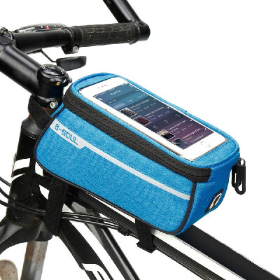MTB Bicycle Top Tube Phone Bag for 6" Screen Size Bike Front Frame Bag with Headphone Hole
MTB Bicycle Top Tube Phone Bag for 6" Screen Size Bike Front Frame Bag with Headphone Hole