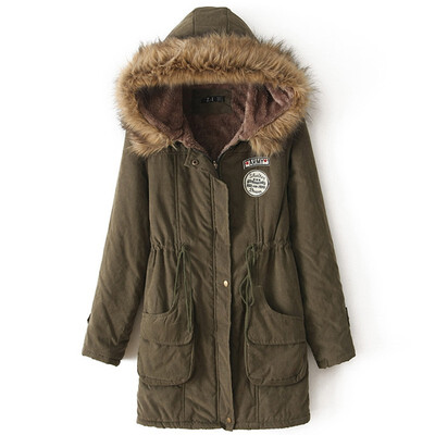 Thick cotton-padded JacketWinter new arrival fur collar hooded coat womens cotton-padded coat large size
Thick cotton-padded JacketWinter new arrival fur collar hooded coat womens cotton-padded coat large size