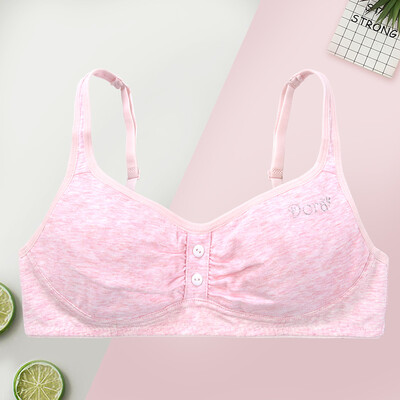 Girl bra student underwear development period cotton buckle paragraph no steel ring junior high school student bra DRBR135-pink 80B
Girl bra student underwear development period cotton buckle paragraph no steel ring junior high school student bra DRBR135-pink 80B