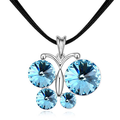 White Gold Plated Butterflies Pendants Necklace Austrian Crystals from Swa Elements Women Fashin Jewelry Accessories 14580
White Gold Plated Butterflies Pendants Necklace Austrian Crystals from Swa Elements Women Fashin Jewelry Accessories 14580